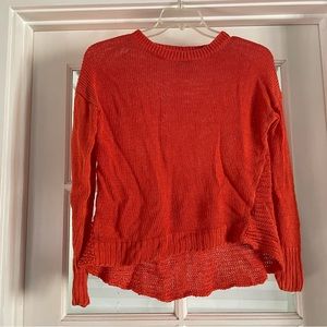 J-Crew, Orange Knitted Sweater, Size S